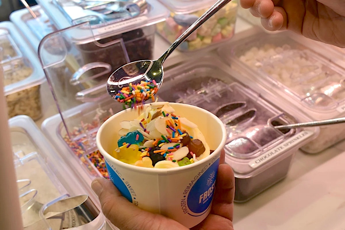 Frozen yogurt sprinkles and Toppings