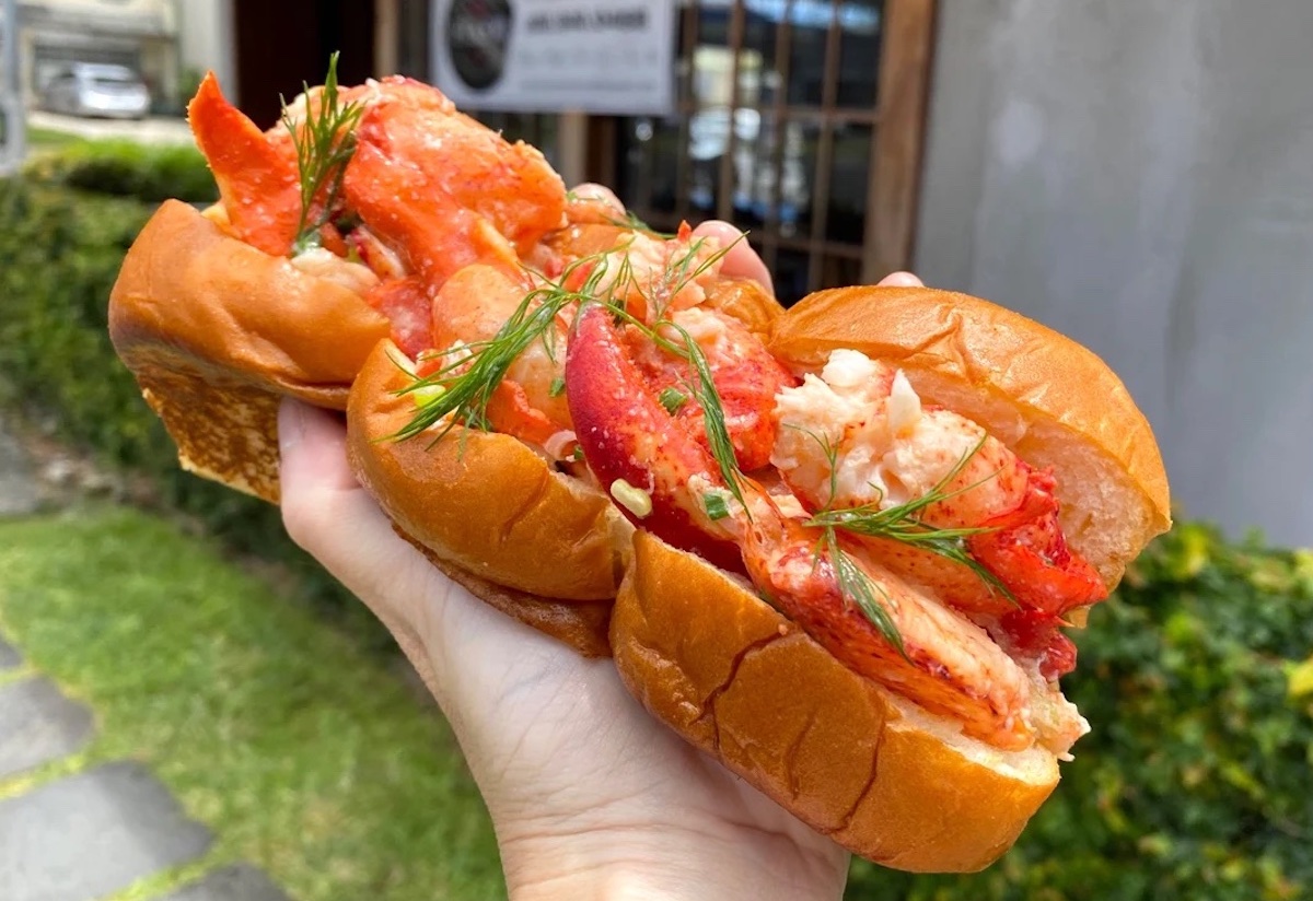 Lobster Roll stuffed with lobster