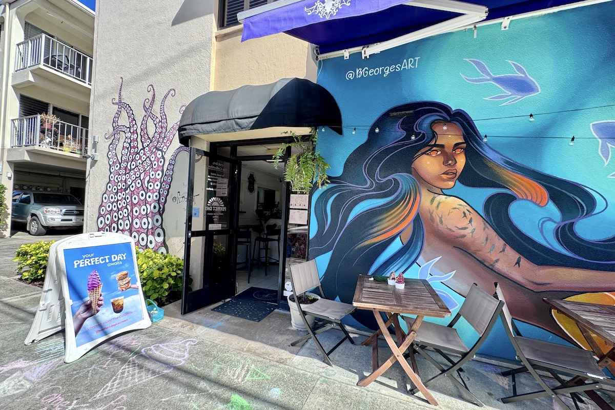 colorful mural on wall