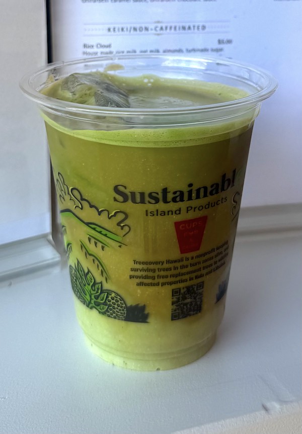 Pandan Coffee drink