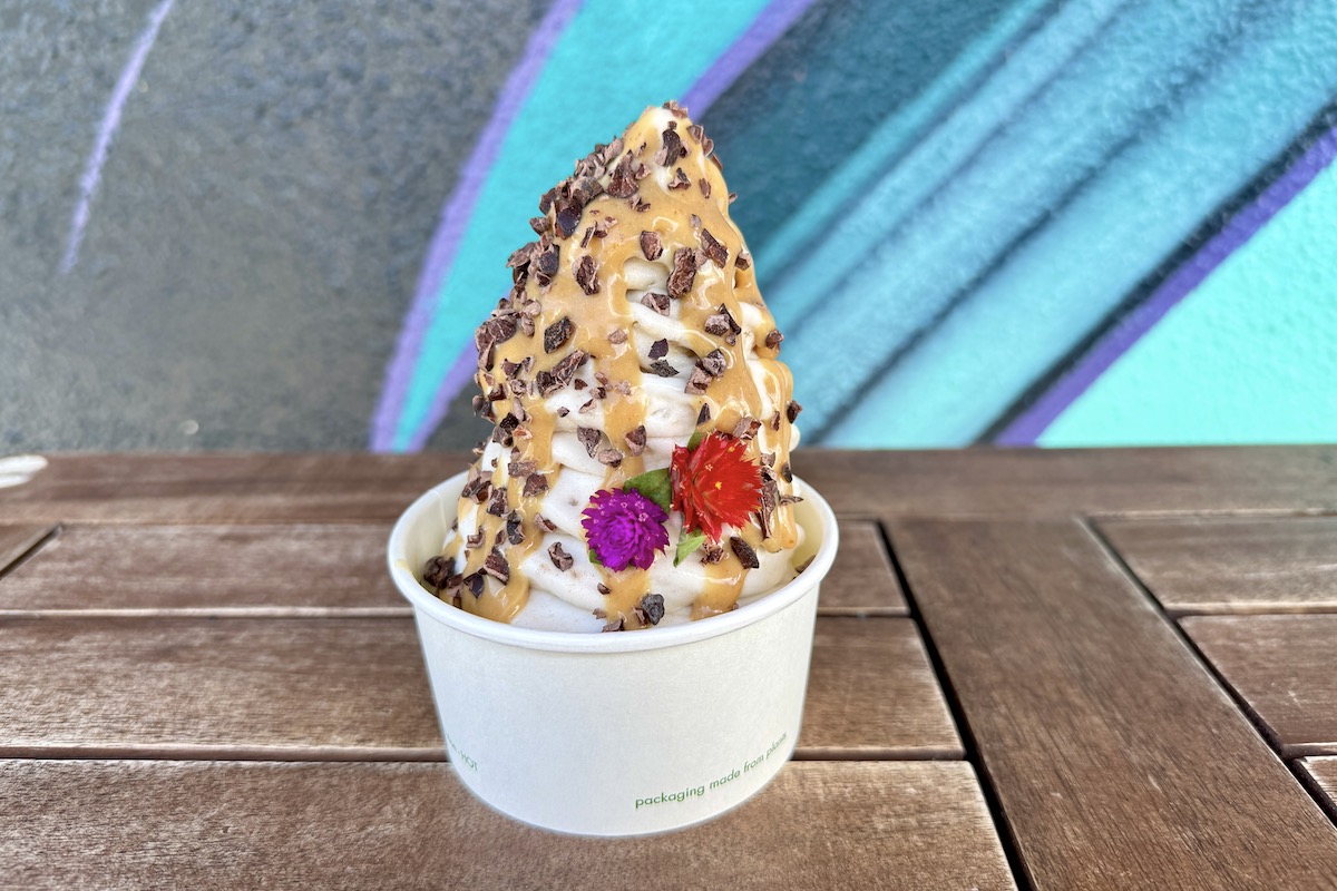 Coconut swirl at perfect day ice cream
