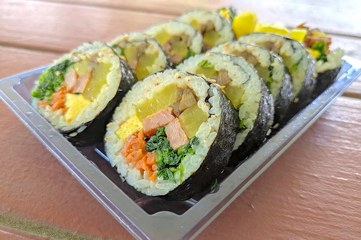 loaded kimbap korean rice roll