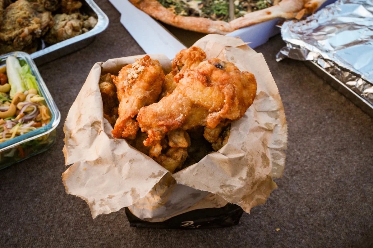 Last Min Potluck Salt Vinegar Wings