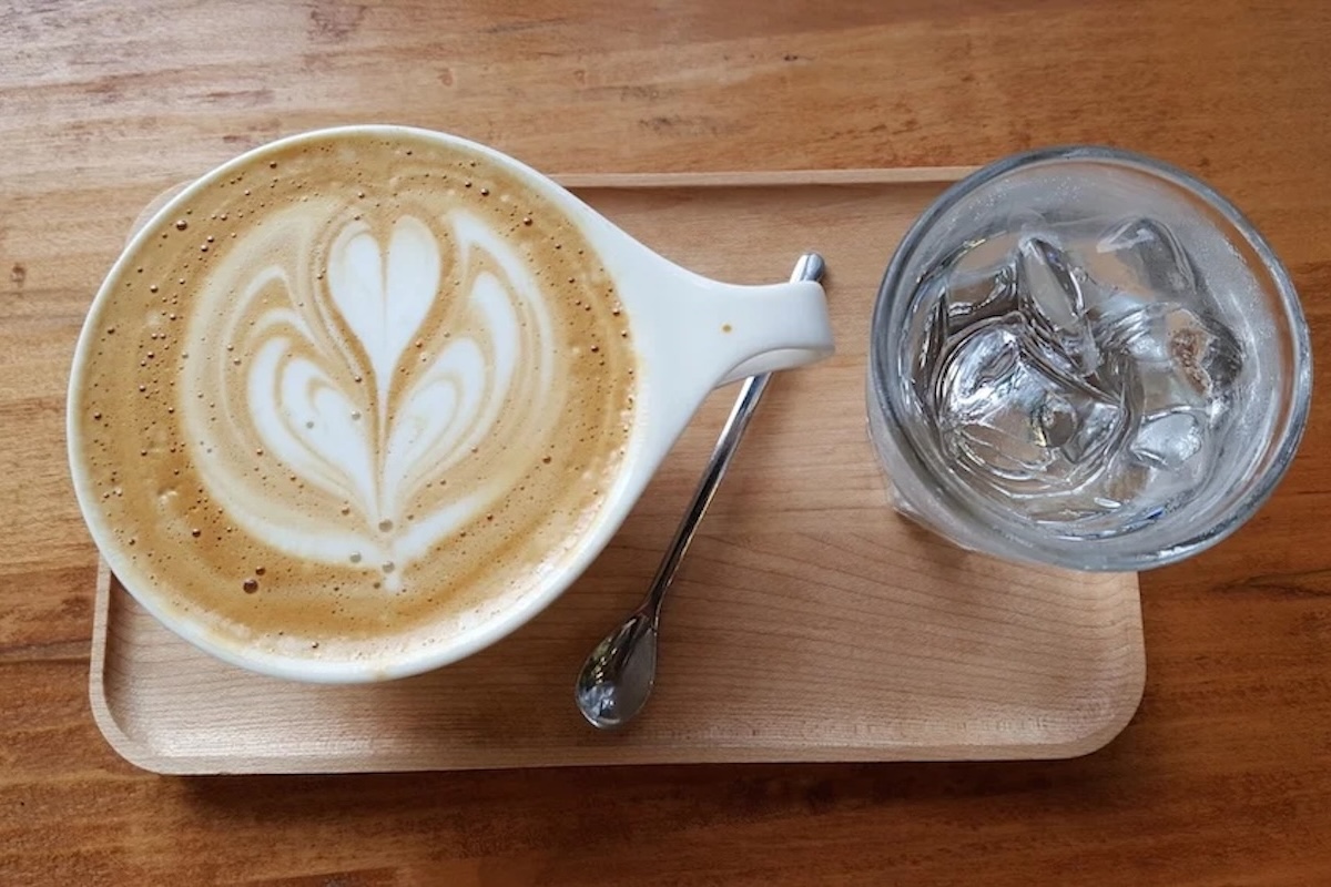 heart-shaped latte art