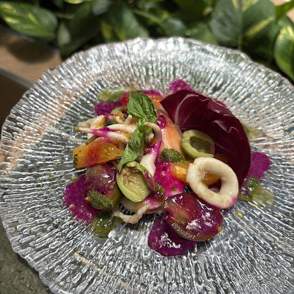 squid and shrimp salad