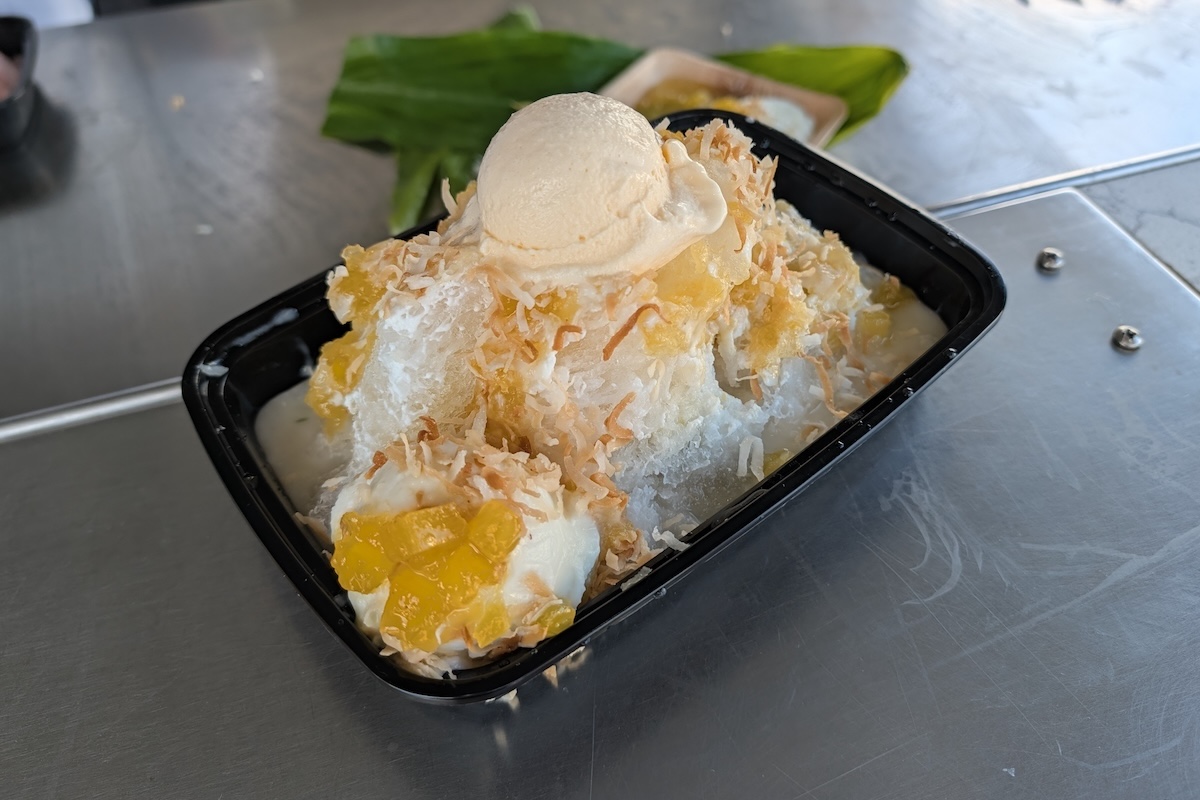 The new Hawaiian Da Kine Shave Ice at Diamond Head Market & Grill